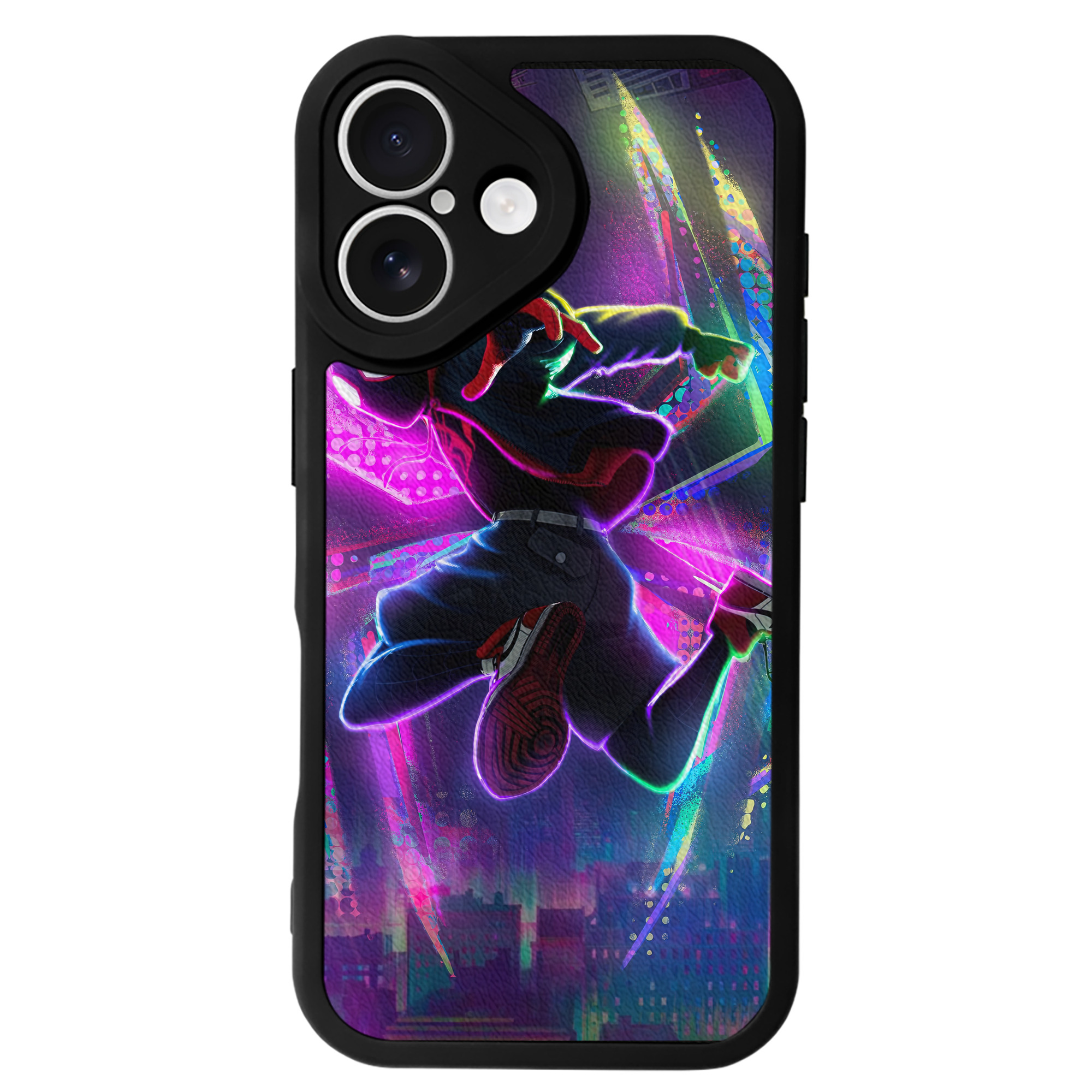Spider Man スパイダーマン 【iPhone 16シリーズ対応】シリコンスマホケース（レザー調） 材質：シリコン